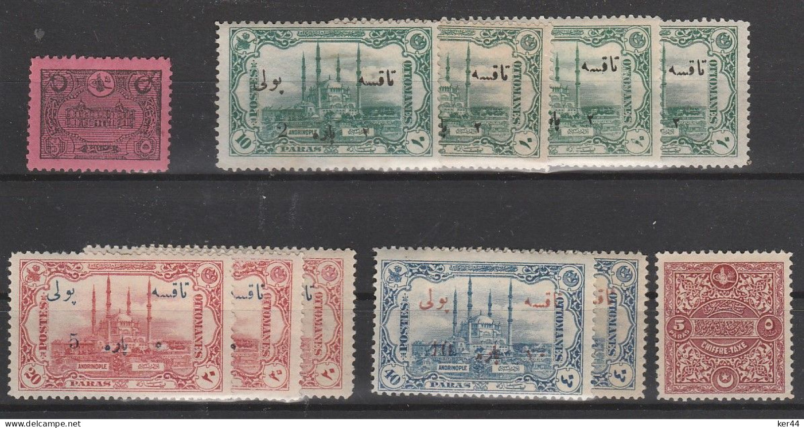 Taxe_Lot De 11 Timbres */NSG -  Revenue Stamps Lot_MH/MNG - Strafport