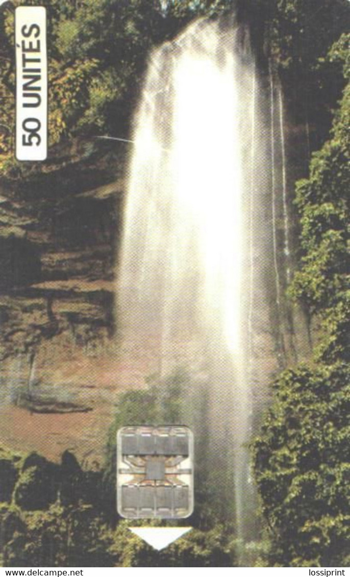 Guinea:Used Phonecard, Sotelgui, 50 Unites, Waterfall - Guinea