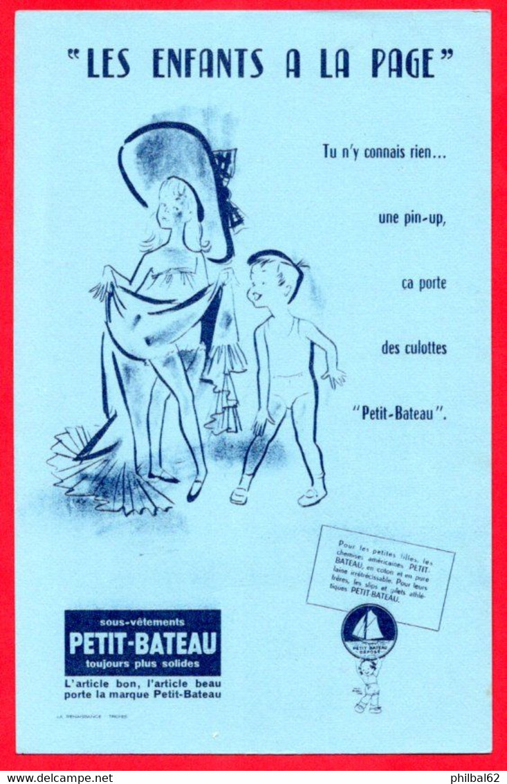Buvard Petit-Bateau, Les Enfants à La Page. - Textile & Clothing