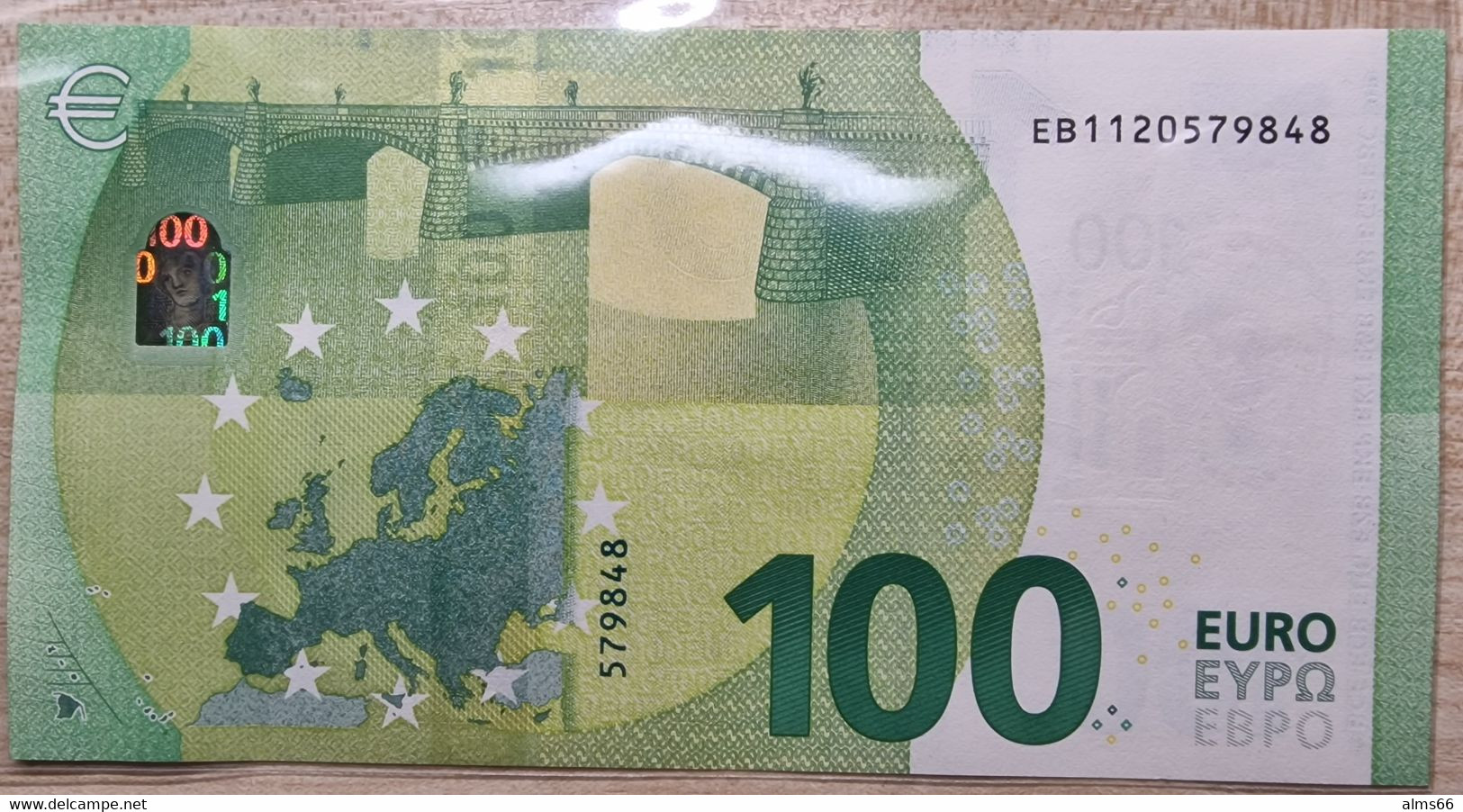 EuronotesK FREE SHIPPING 100 Euro 2019 UNC < EB >< E016 > France - Lagarde - 100 Euro