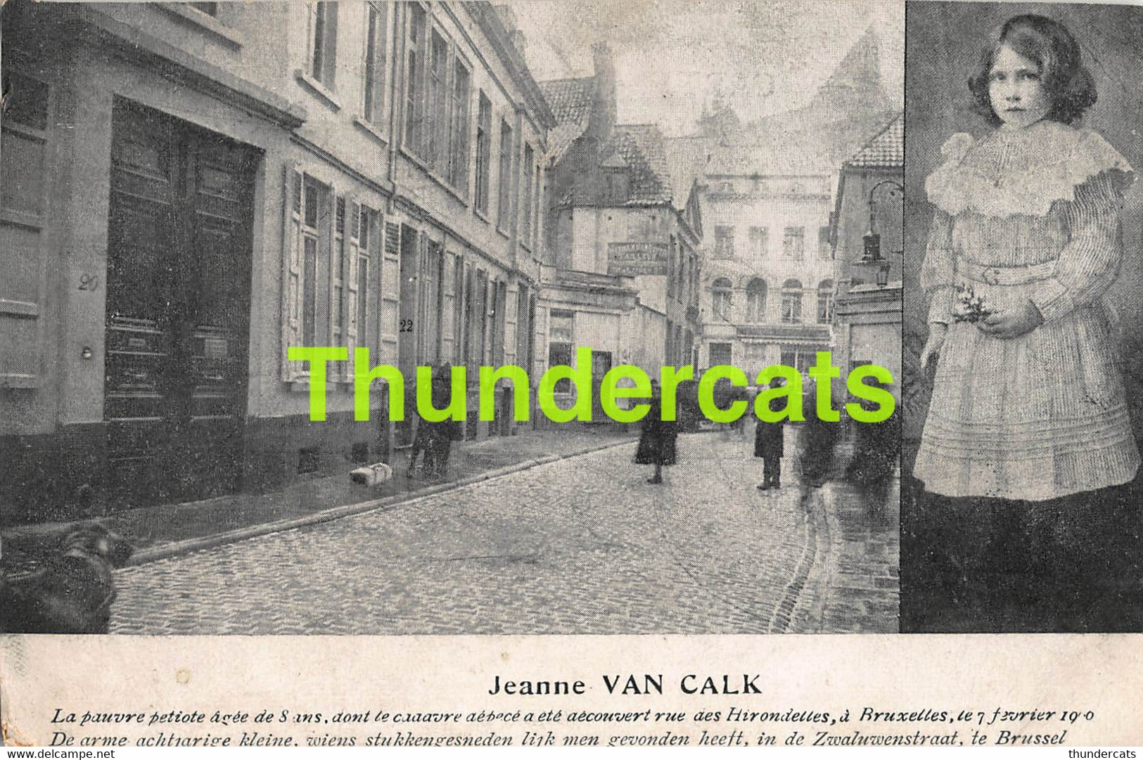 CPA BRUXELLES JEANNE VAN CALK - Personnages Célèbres