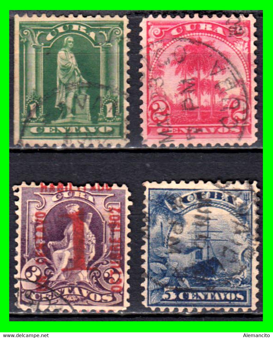 CUBA ( AMERICA DEL NORTE ) SELLOS DEL AÑO 1899 ( ESCENAS ) - Used Stamps