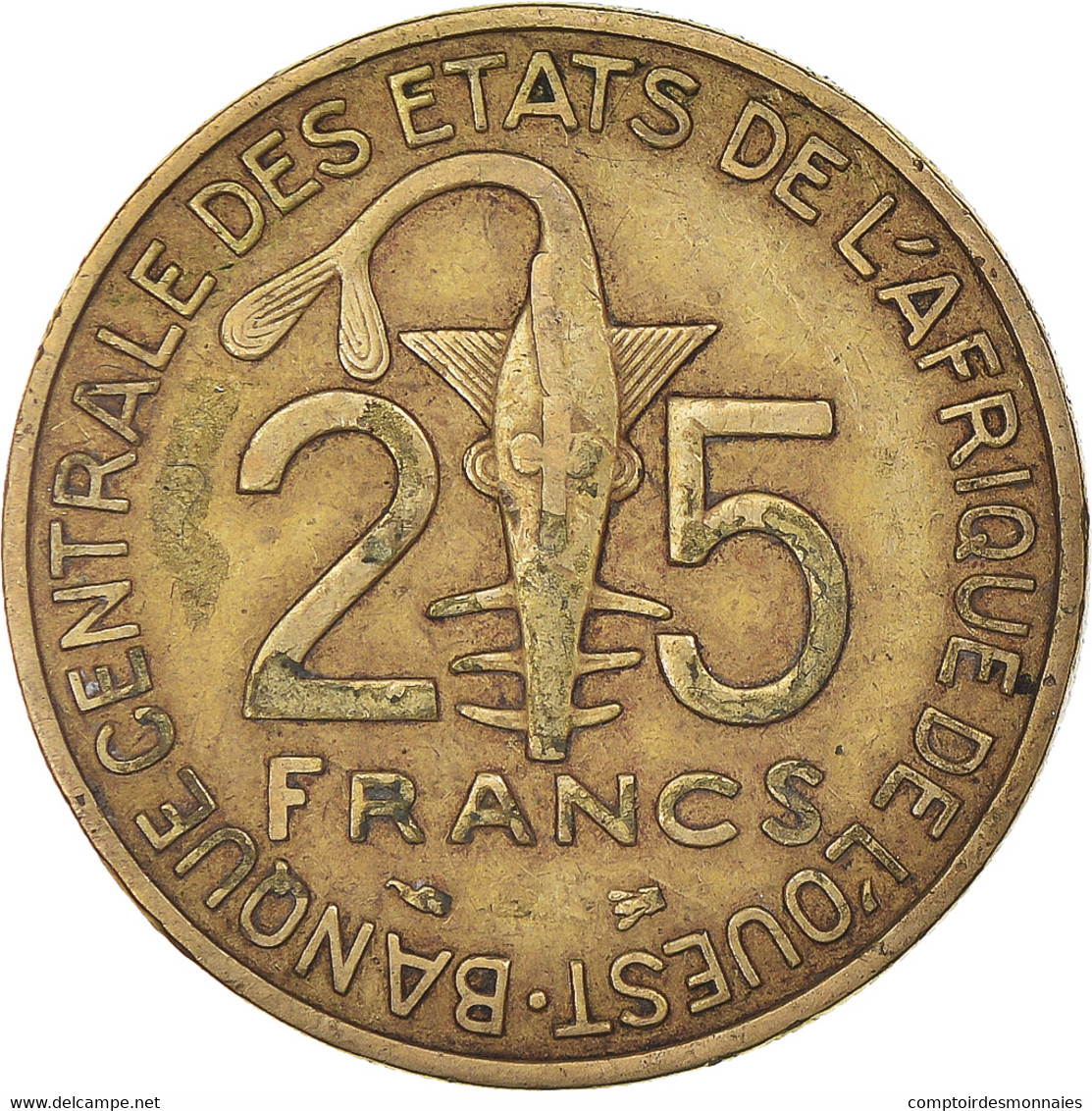 Monnaie, Communauté économique Des États De L'Afrique De L'Ouest, 25 Francs - Ivory Coast