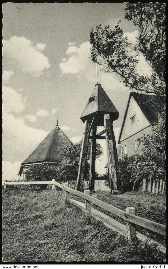 (B2918) AK Hallig Hooge, Glockenturm - Halligen