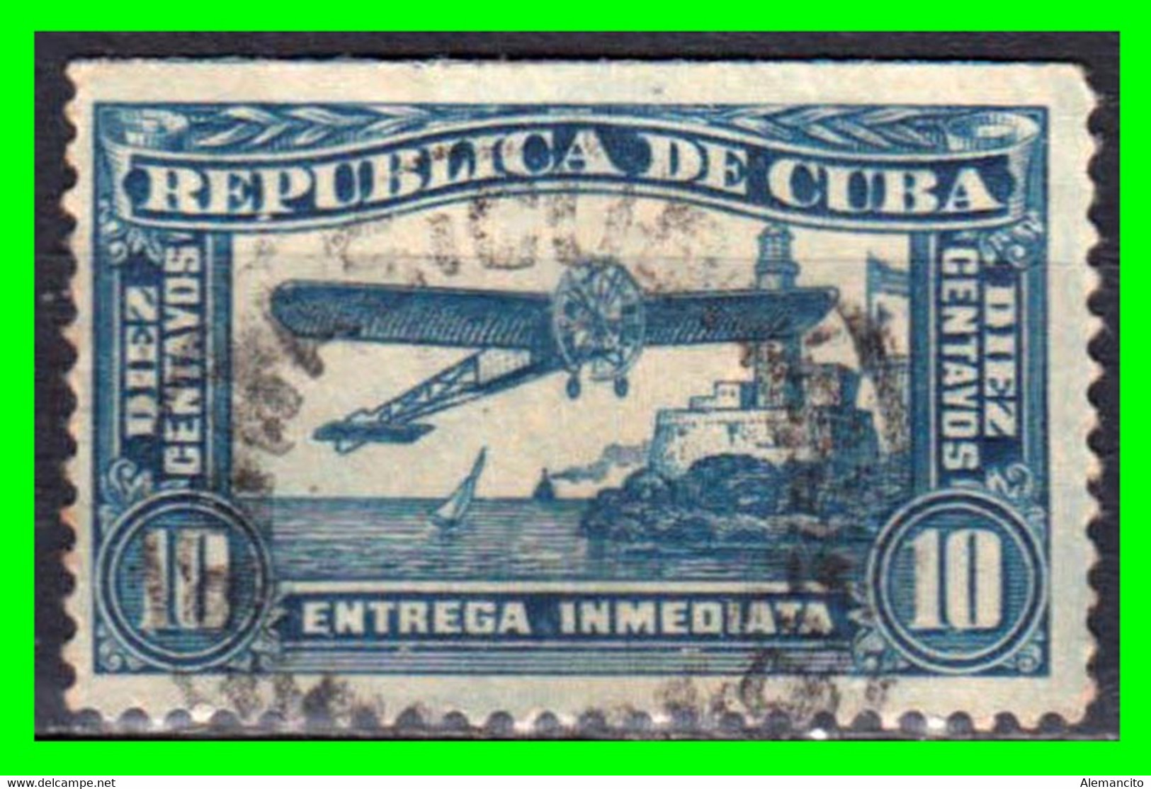 CUBA ( AMERICA DEL NORTE ) SELLOS DEL AÑO 1914 CORREO AEREO - Gebruikt