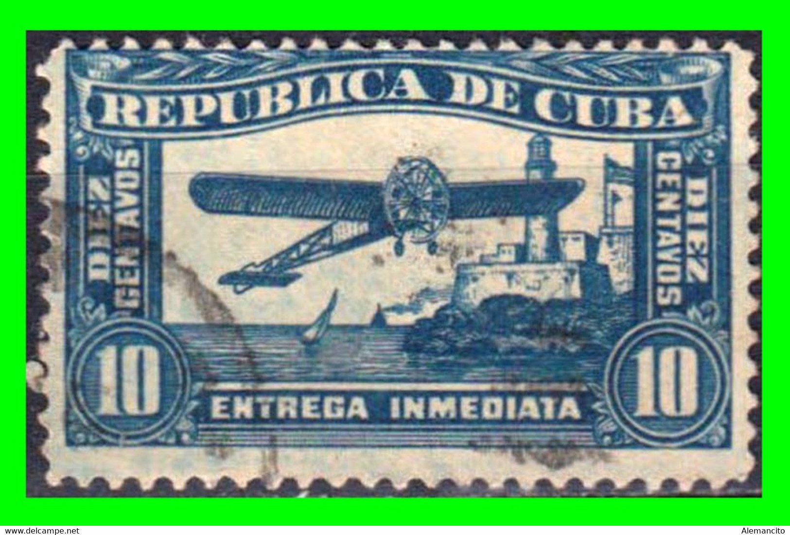 CUBA ( AMERICA DEL NORTE ) SELLOS DEL AÑO 1914 CORREO AEREO - Gebruikt