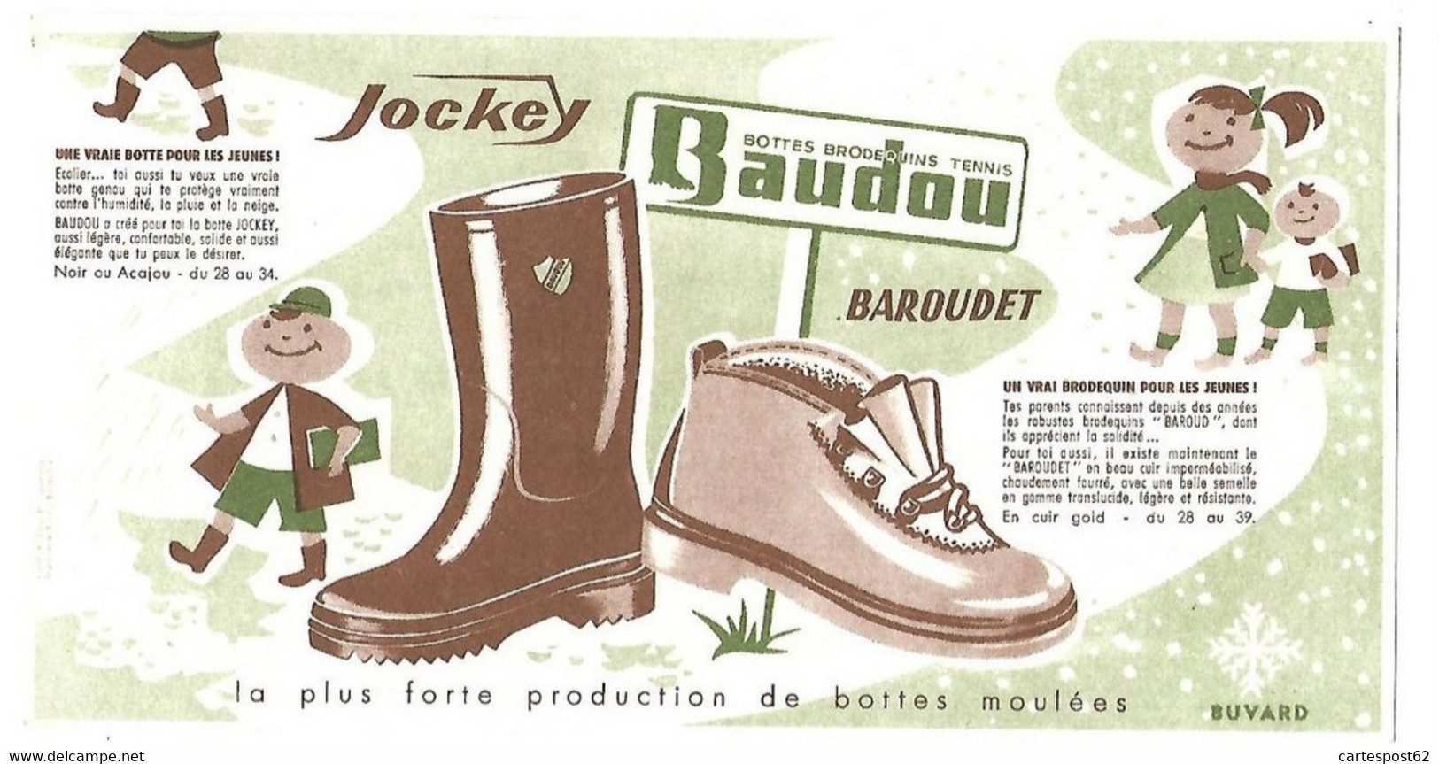 Buvard Bottes Baudou,  Brodequins - Agriculture