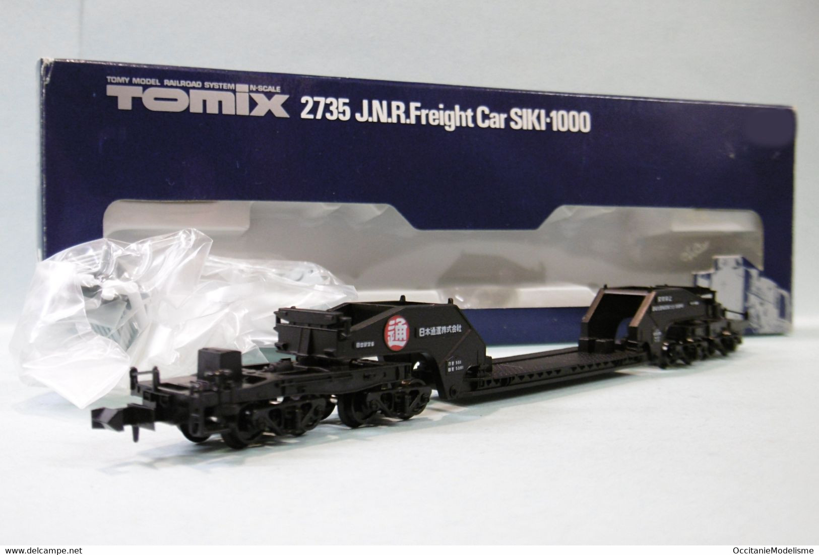 Tomix - Wagon Surbaissé J.N.R. Freight Car SIKI-1000 Réf. 2735 BO N 1/160 - Wagons Marchandises