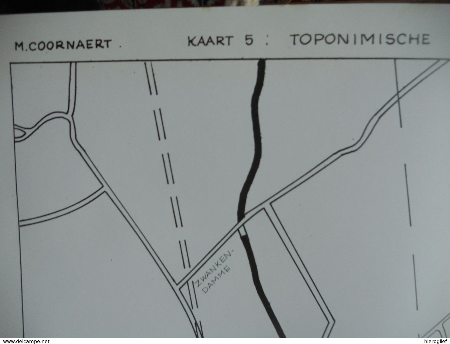 Toponimische Kaart DUDZELE - M. Coornaert +-1914 Brugge Ramskapelle Lissewege Oostkerke Damme Zuienkerke Zeebrugge - Topographical Maps