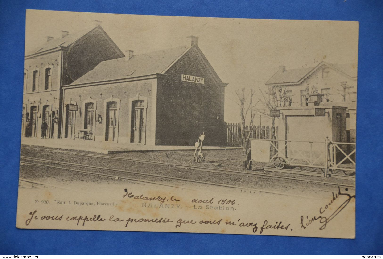 Halanzy 1904: La Station - Aubange
