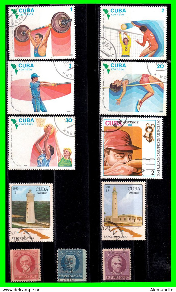 CUBA ( AMERICA DEL NORTE ) LOTE DE SELLOS  DIFERENTES AÑOS Y VALORES - Collections, Lots & Series