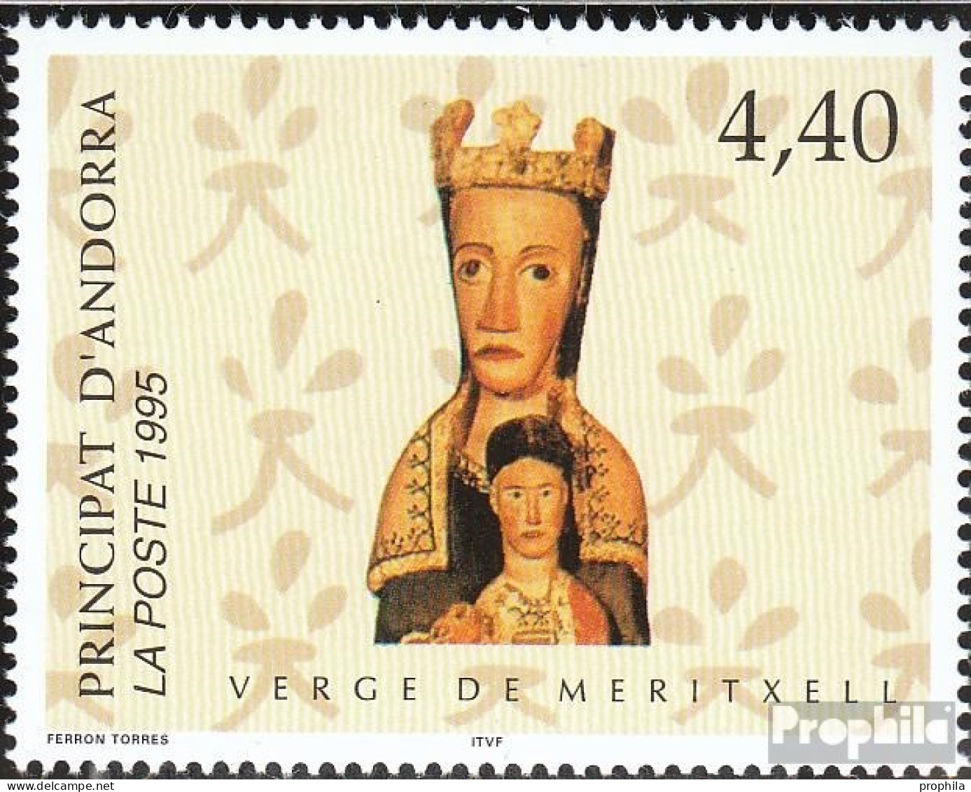 Andorra - Französische Post 482 (kompl.Ausg.) Postfrisch 1995 Religiöse Kunst - Carnets