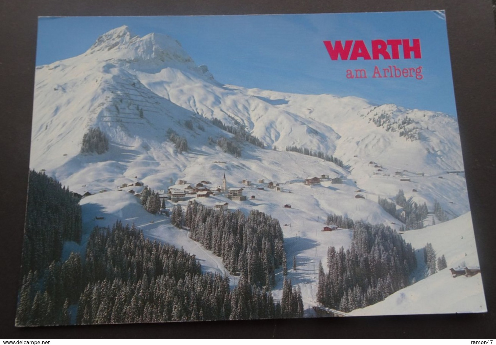 Warth Am Arlberg - Wintersportplatz Mit Warther Horn - Copyright Franz Milz Verlag, Reutte - Warth