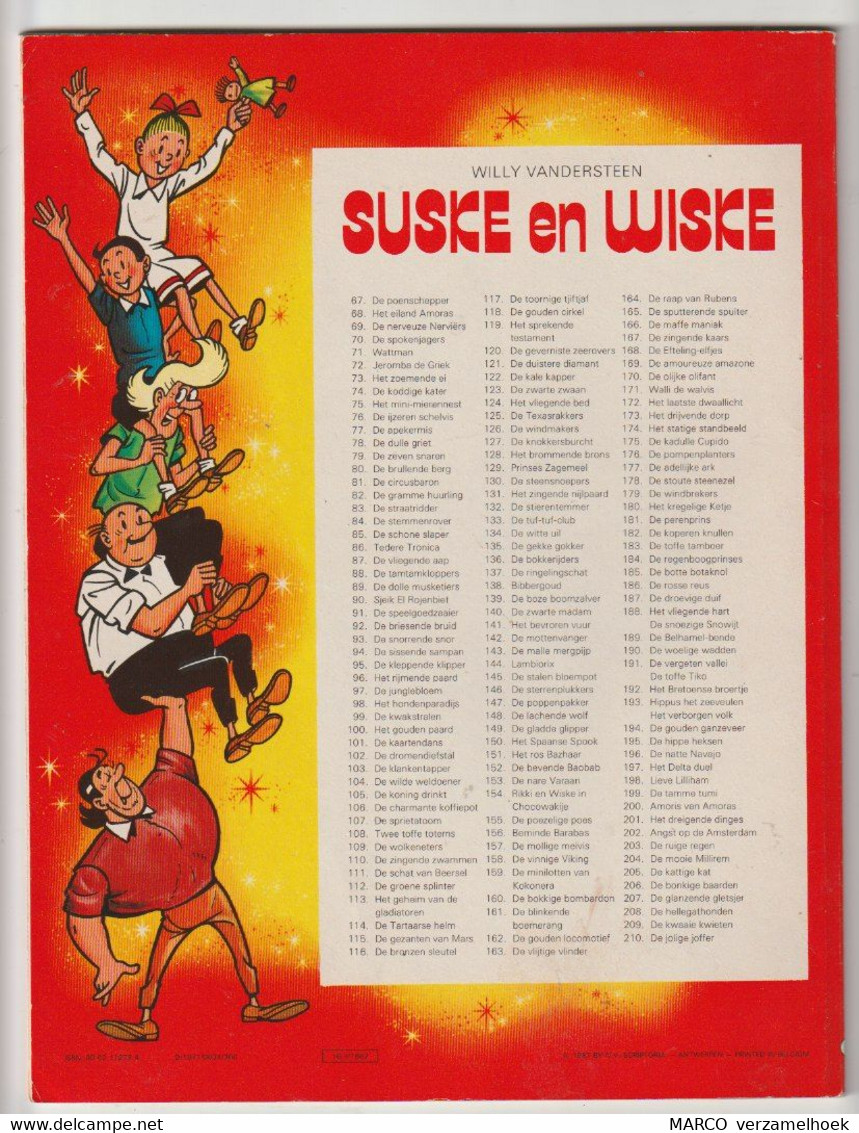 110. Suske En Wiske De Zingende Zwammen Standaard Willy Vandersteen 1987 - Suske & Wiske