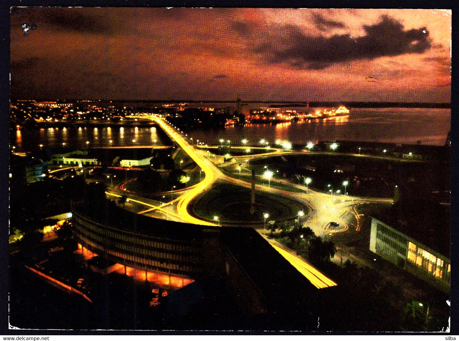 Ivory Coast Abidjan 1974 / Place De La Republique, Pont Houphouet- Boigny, Le Port, Square, Bridge - Côte-d'Ivoire