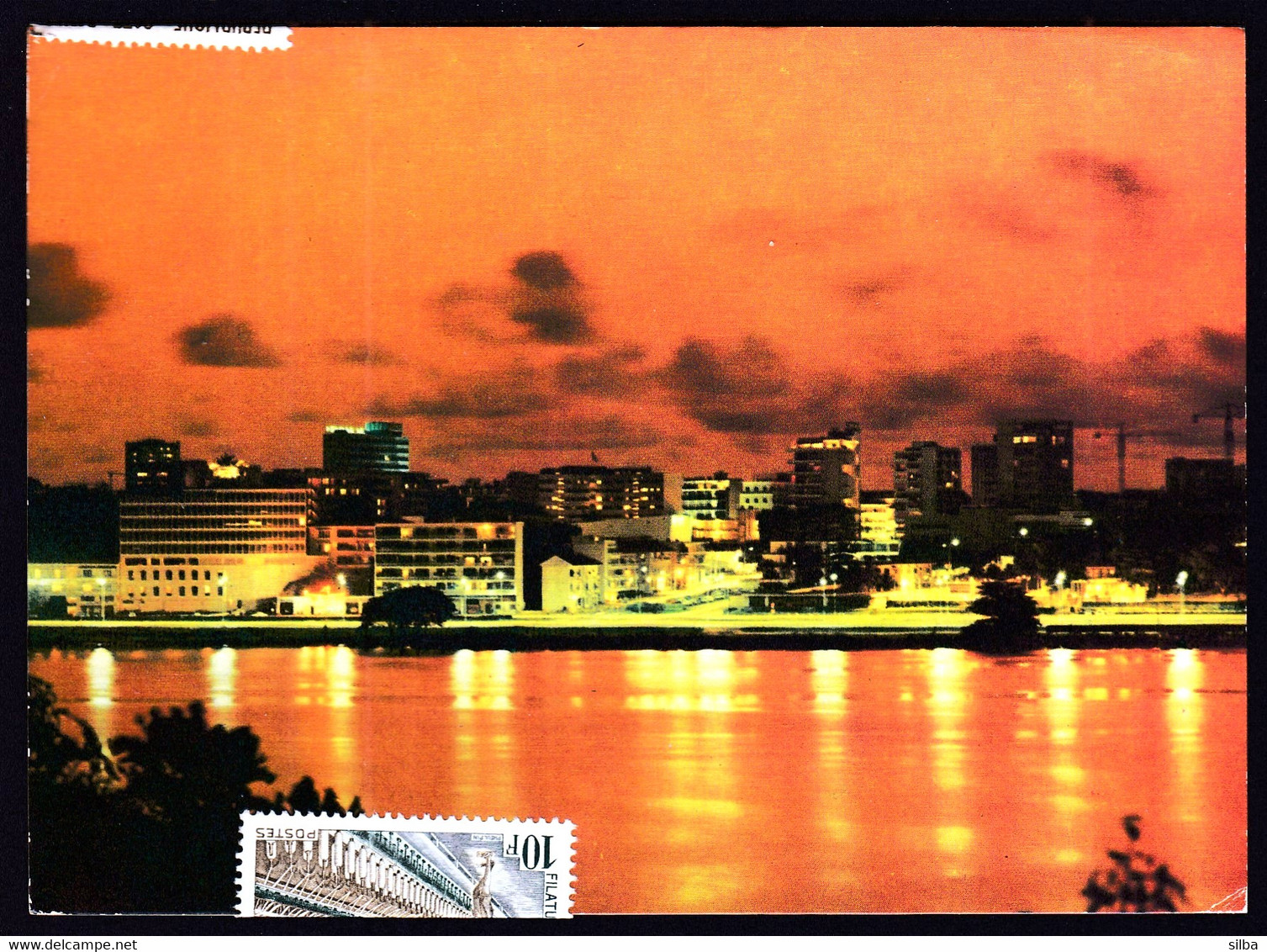 Ivory Coast Abidjan 1970 / Crépuscule Sur Le Plateau Vu De Cocody - Côte-d'Ivoire