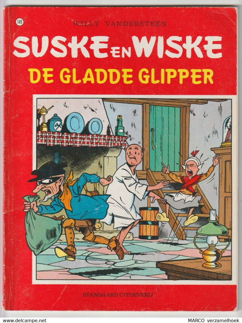 149. Suske En Wiske De Gladde Glipper Standaard Willy Vandersteen 1991 - Suske & Wiske