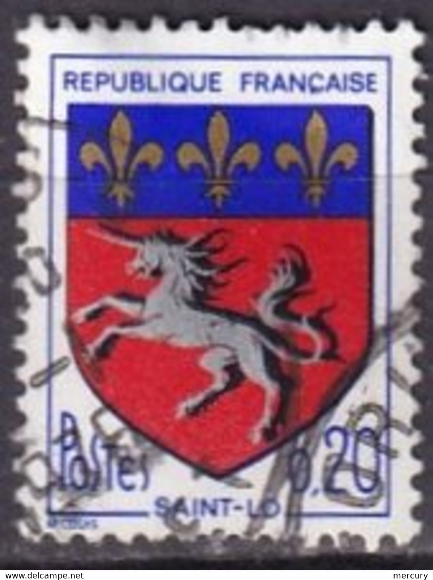 FRANCE - Saint-Lô Cheval Dédoublé De Noir Oblitéré - Oblitérés