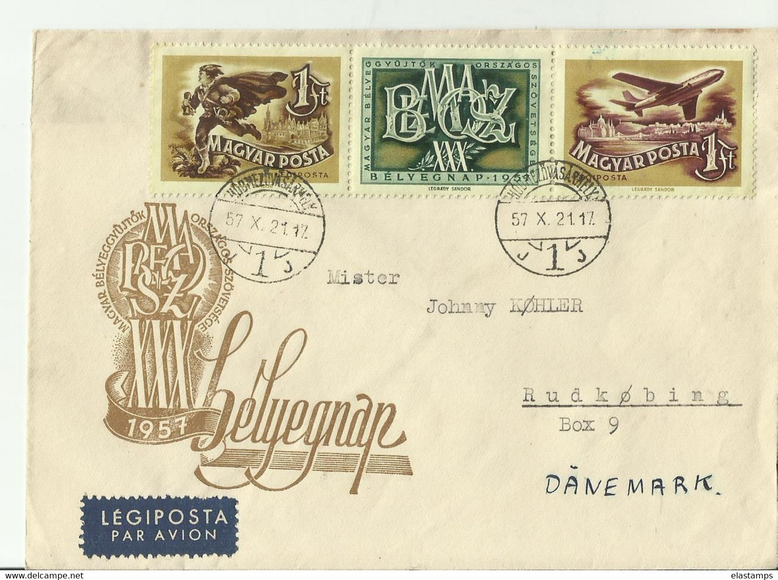 UNGARN CV 1957 - Lettres & Documents