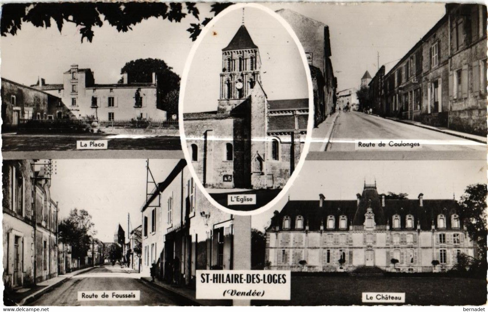 85 . SAINT HILAIRE DES LOGES . MULTIVUES .  1954    ( Trait Blanc Pas Sur Original ) - Saint Hilaire Des Loges