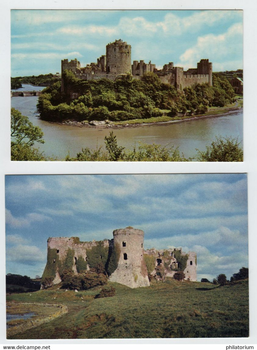 Cymru, Pays De Galles, Le Château De Pembroke + Le Château De Carew, Pembrokeshire. - Pembrokeshire