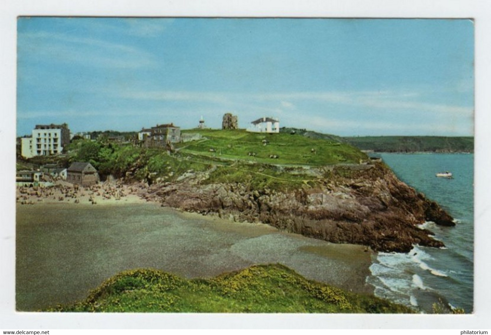 Cymru, Pays De Galles, TENBY, La Plage Vue De Sainte Catherine. - Pembrokeshire