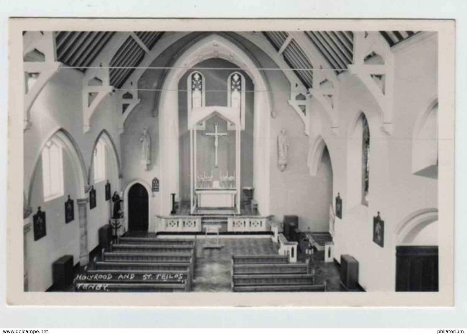 Cymru, Pays De Galles, TENBY, Intérieur De L'Eglise Saint Teilos. - Pembrokeshire