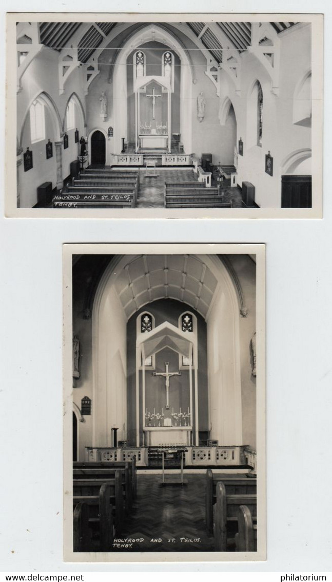 Cymru, Pays De Galles, TENBY, Intérieur De L'Eglise Saint Teilos. - Pembrokeshire