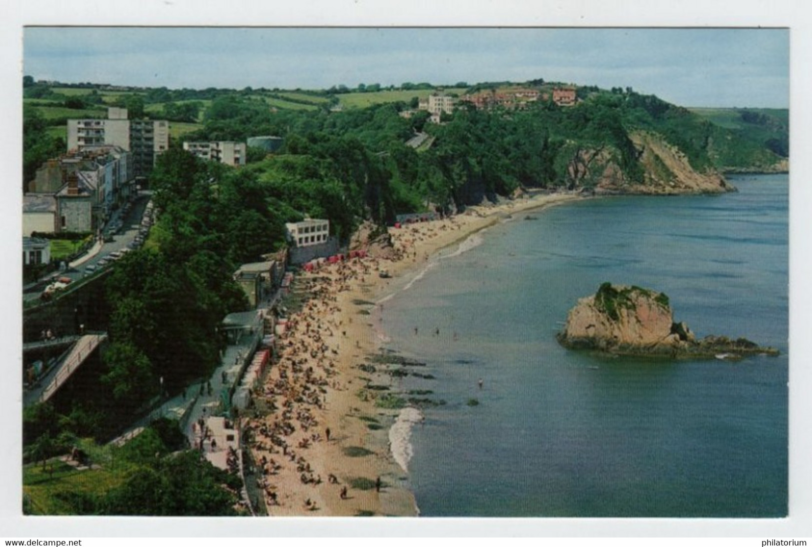 Cymru, Pays De Galles, TENBY, Le Rocher Goscar Et La Plage Nord. - Pembrokeshire