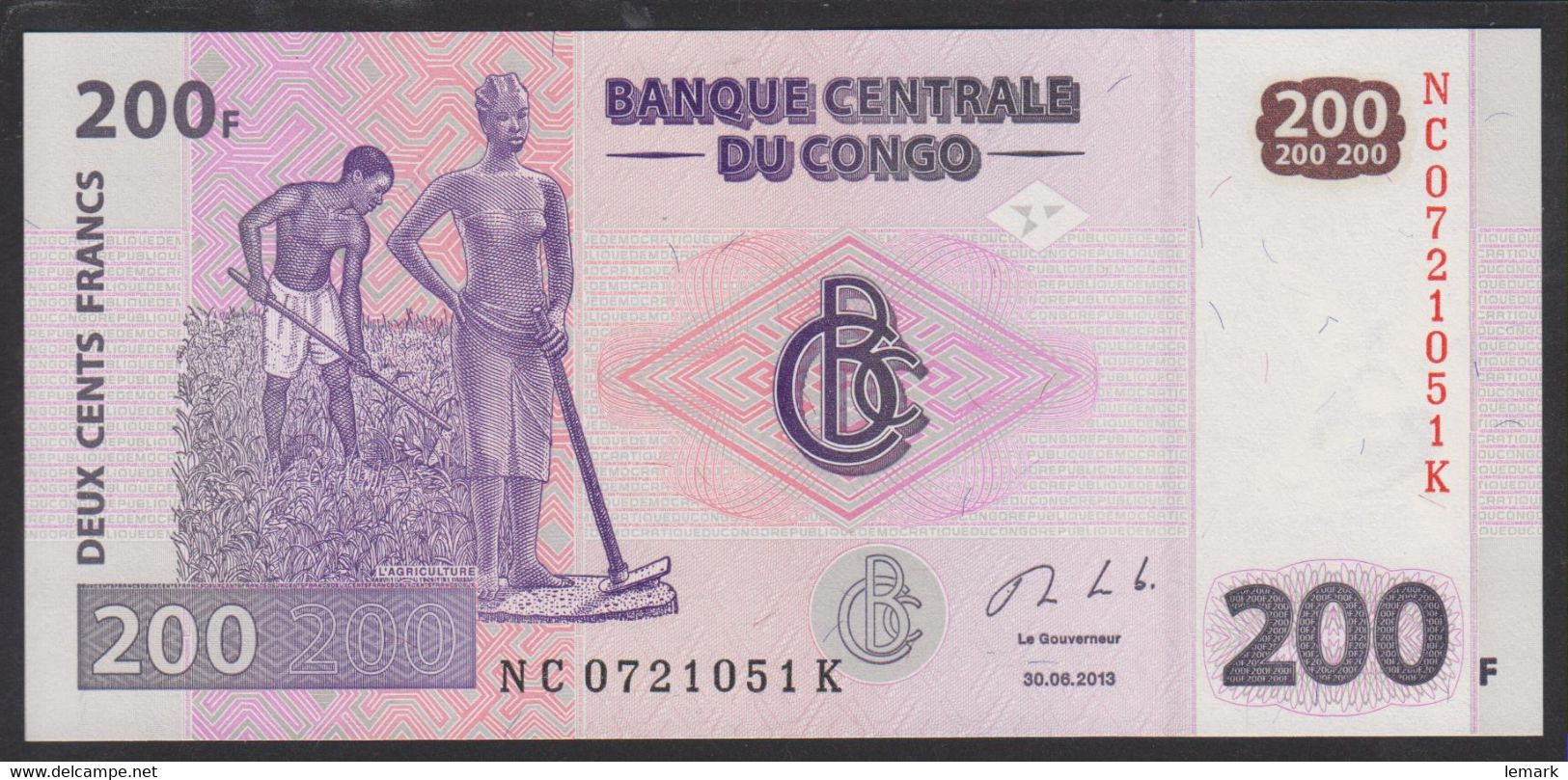 Congo 200 Francs 2013 P99  UNC - République Démocratique Du Congo & Zaïre