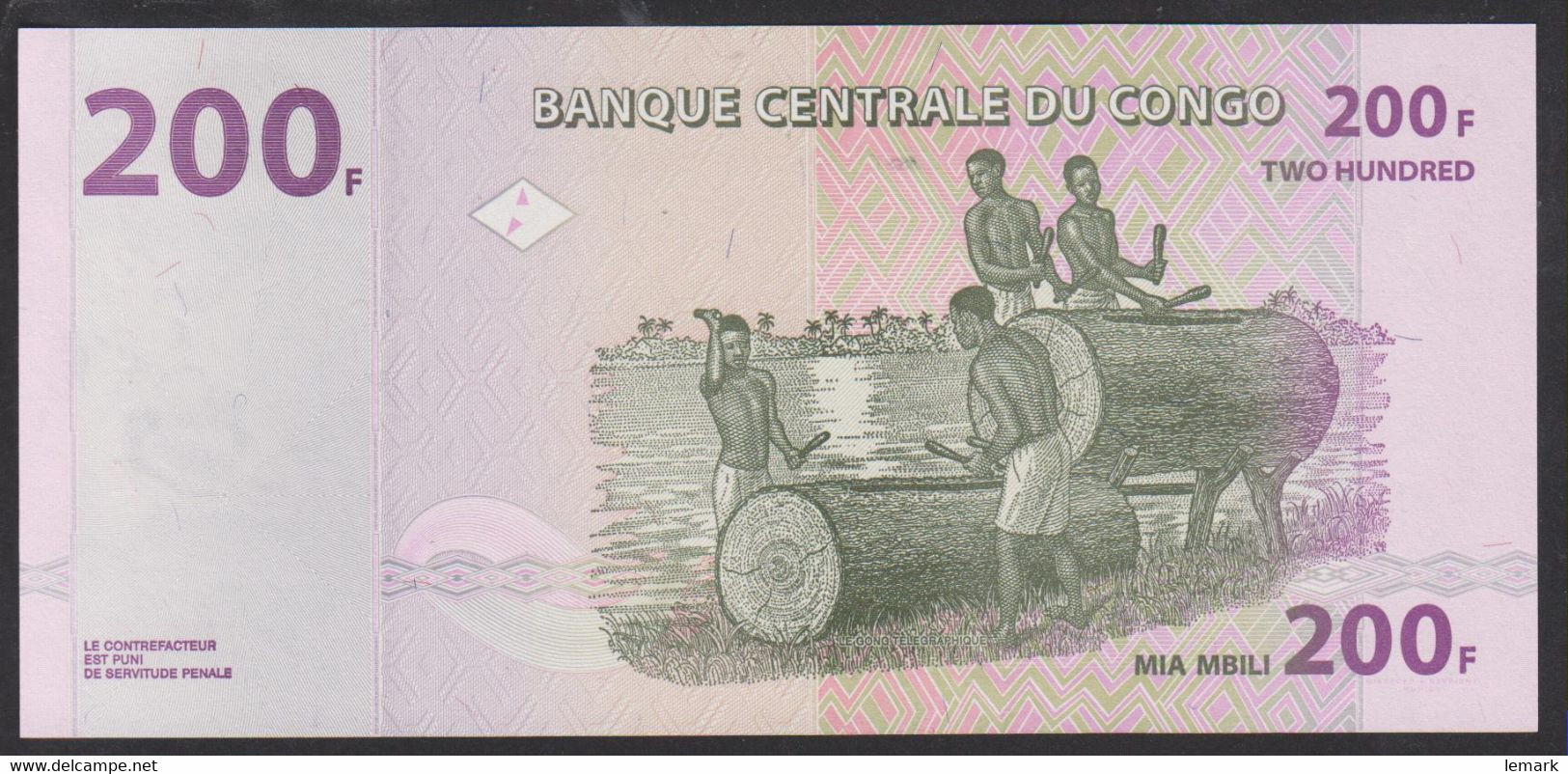 Congo 200 Francs 2013 P99  UNC - République Démocratique Du Congo & Zaïre