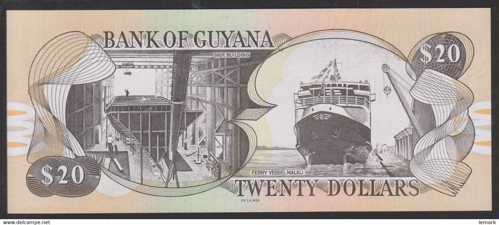 Guyana 20 Dollar 1996-2018 P30g UNC - Guyana