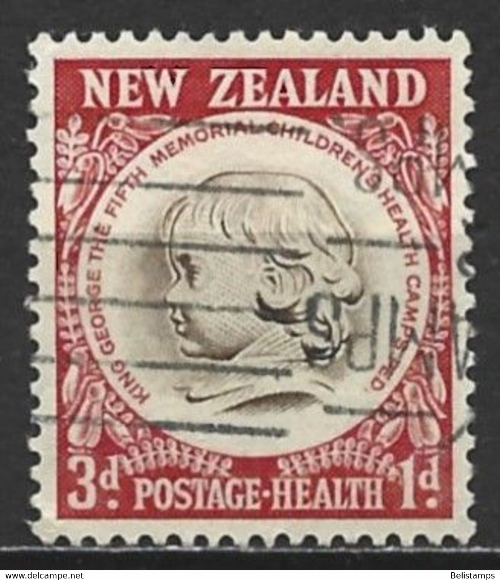 New Zealand 1955. Scott #B48 (U) Child's Head - Used Stamps
