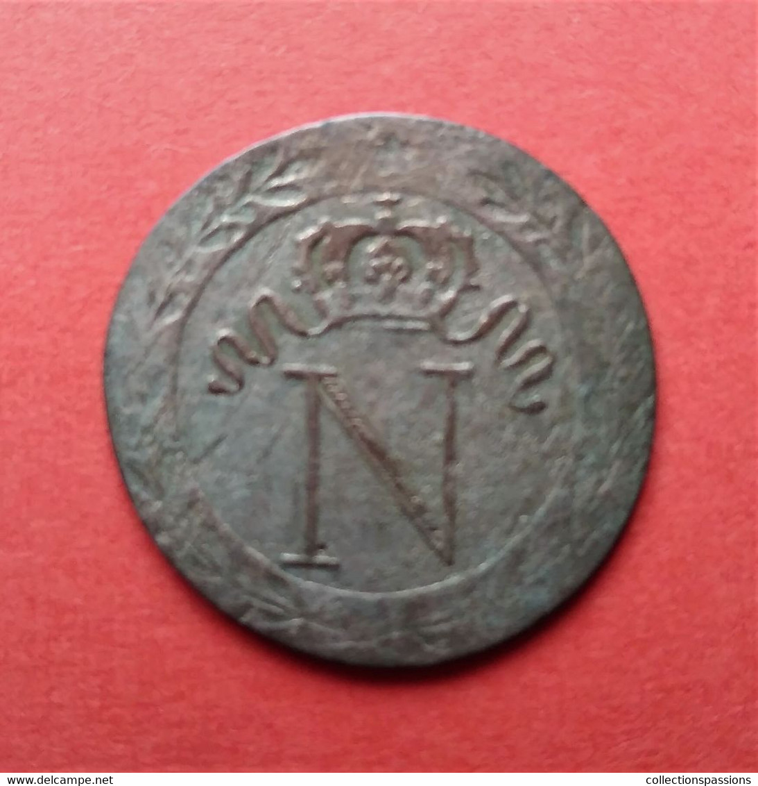 Napoléon Ier. 10 Cent à L'N Couronnée. 1808 A - - 10 Centimes