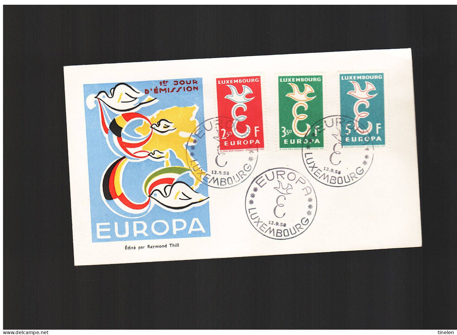 Lussemburgo - 1958 Fdc Europa Cept - 1958