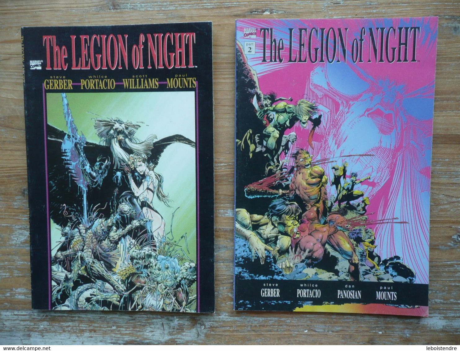 LOT 2 THE LEGION OF NIGHT VOL. 1 + 2 OCTOBER 1991 MARVEL COMICS  VO - Marvel