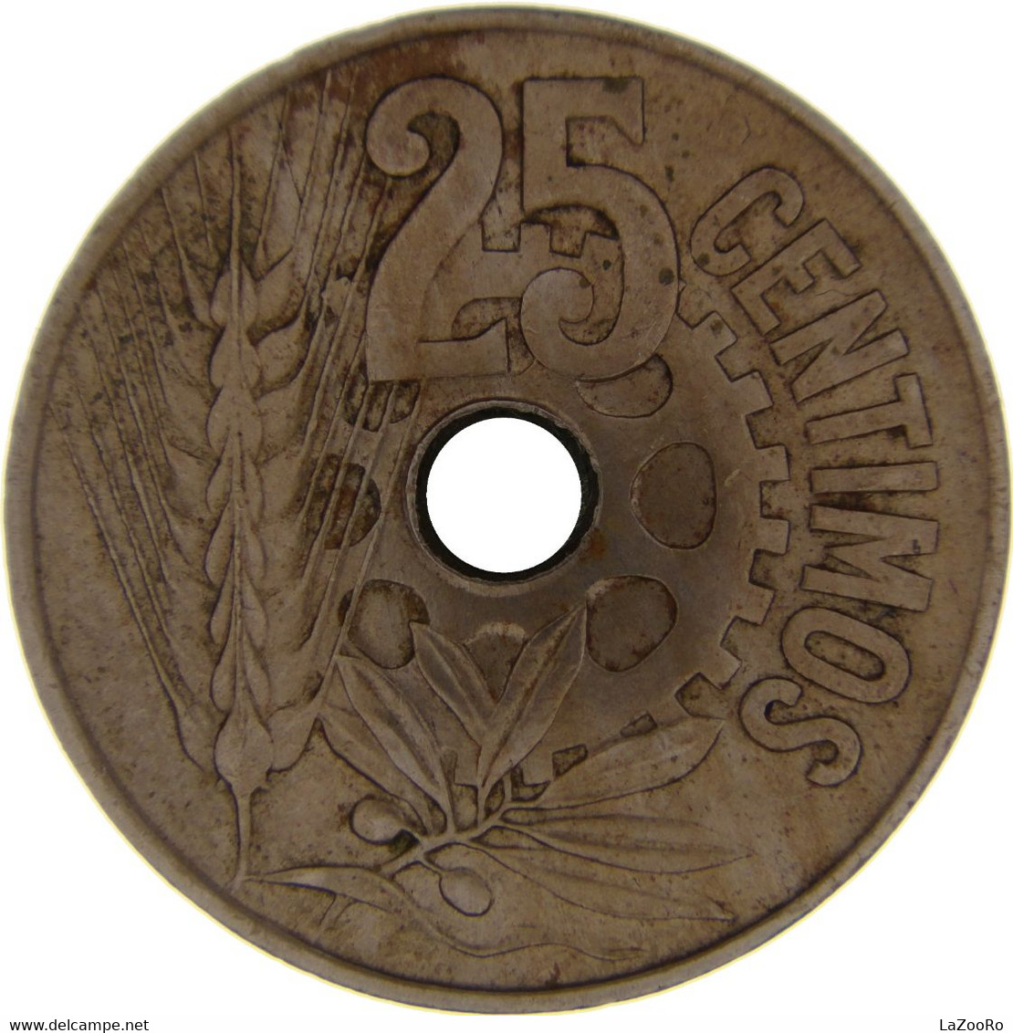 LaZooRo: Spain 25 Centimos 1934 XF / UNC - 25 Centesimi