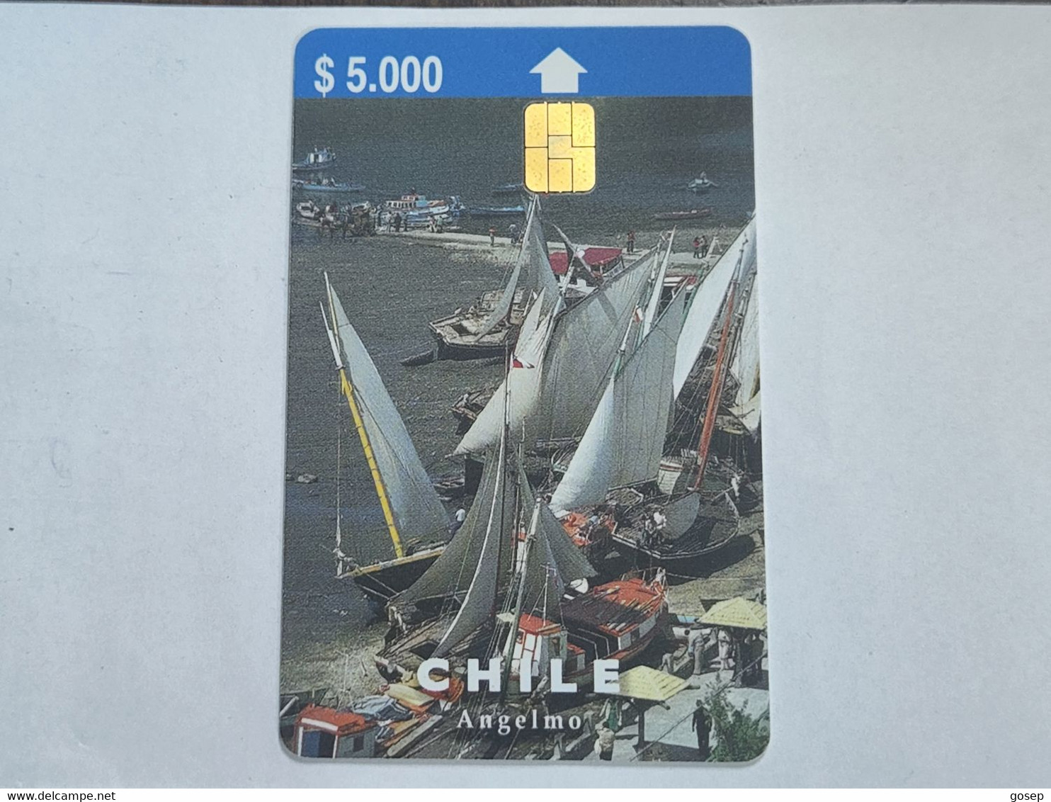 Chile-(cl-ctc-049)-angelmo2-(196)-($5.000)-(5CTCA00178682)-(7/1998)-(25.000)-used Card+1card Prepiad Free - Chili