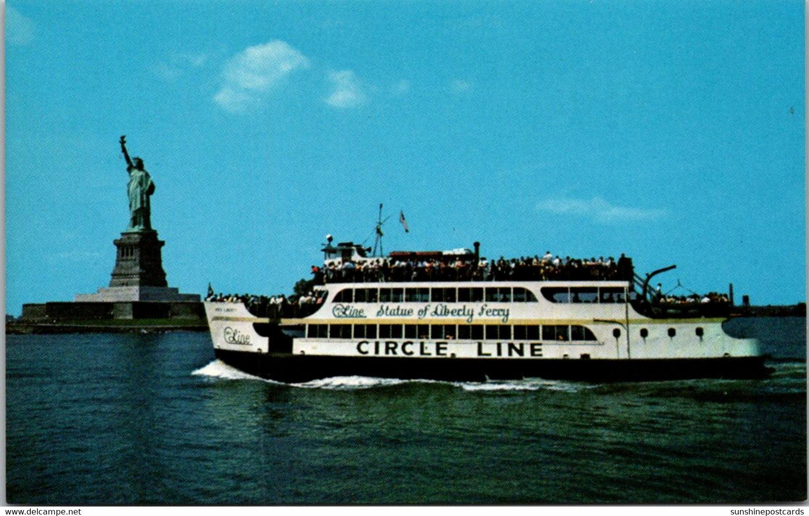 New York City Statue Of Liberty And Circle Line Ferry - Freiheitsstatue