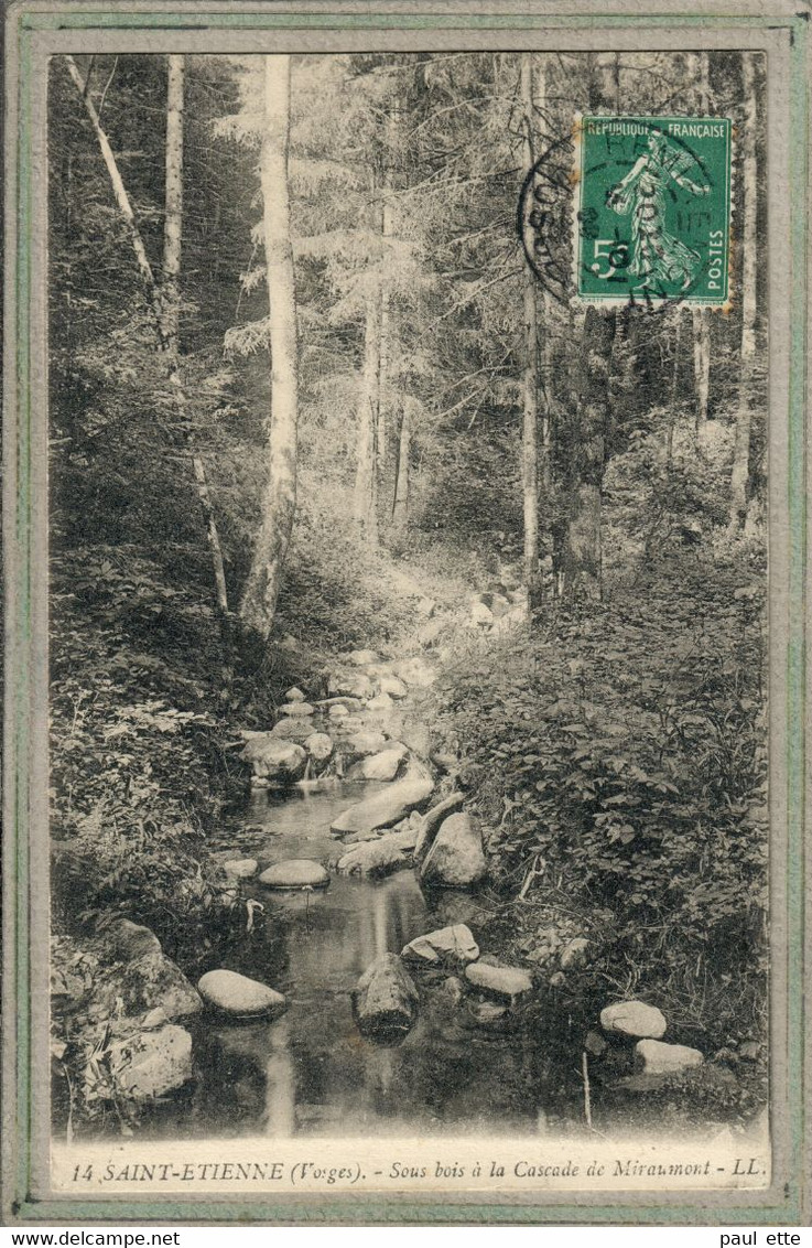 CPA - ST (88) SAINT-ETIENNE-de-REMIREMONT - Aspect Du Sous-bois à La Cascade De Miraumont En 1904 - Saint Etienne De Remiremont