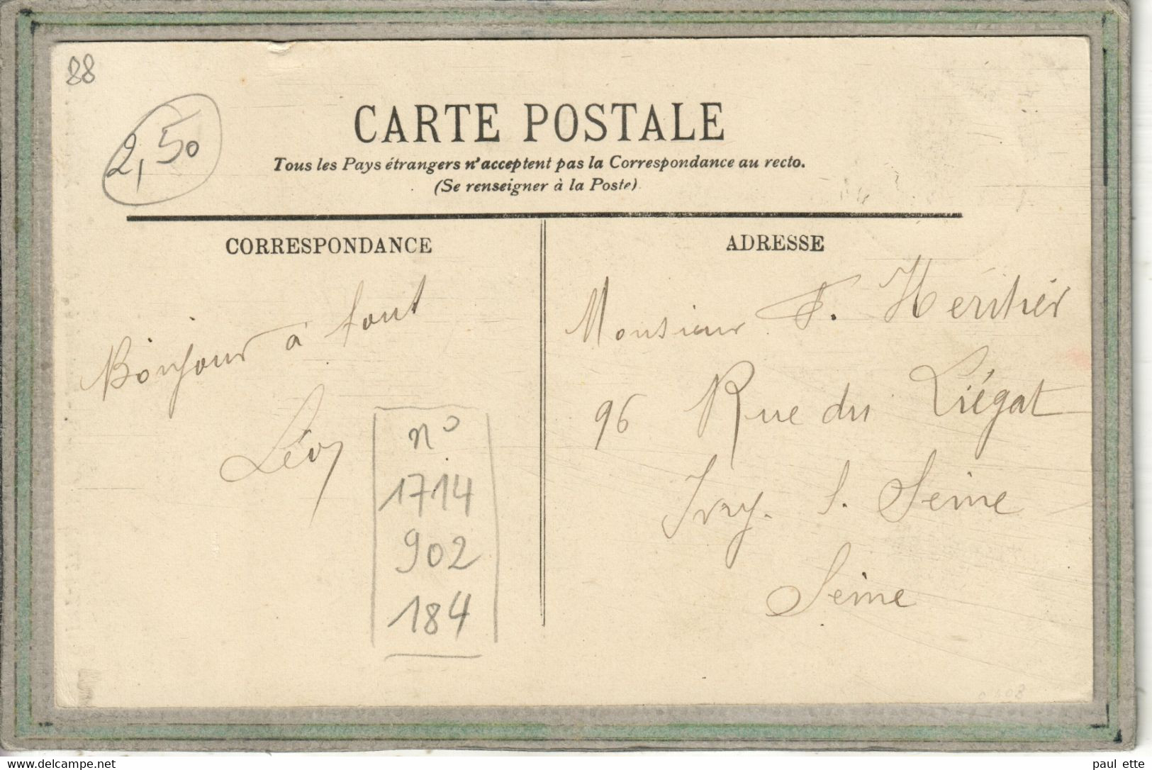 CPA - ST (88) SAINT-ETIENNE-de-REMIREMONT - Aspect Du Sous-bois à La Cascade De Miraumont En 1904 - Saint Etienne De Remiremont