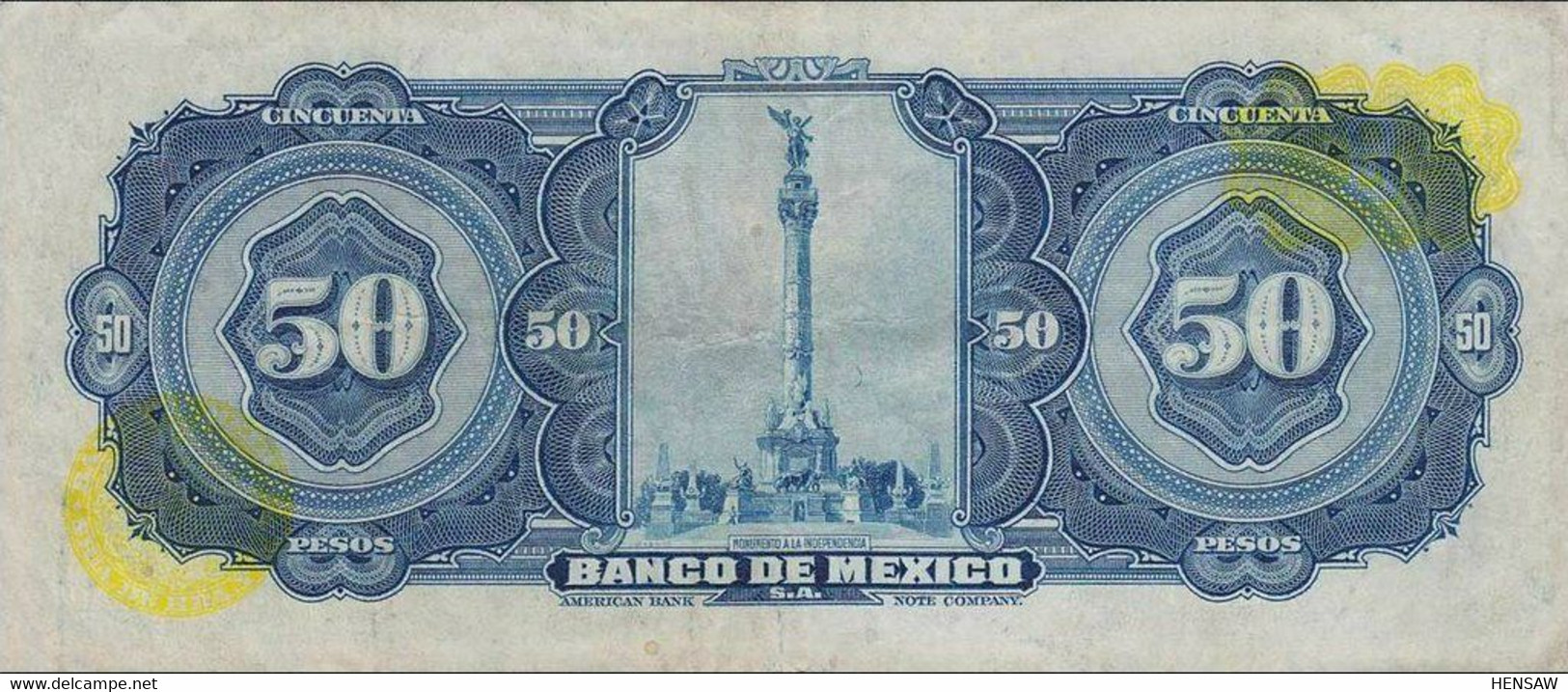 MEXICO 50 PESOS 1972 P 49u UNC SC NUEVO - Mexico