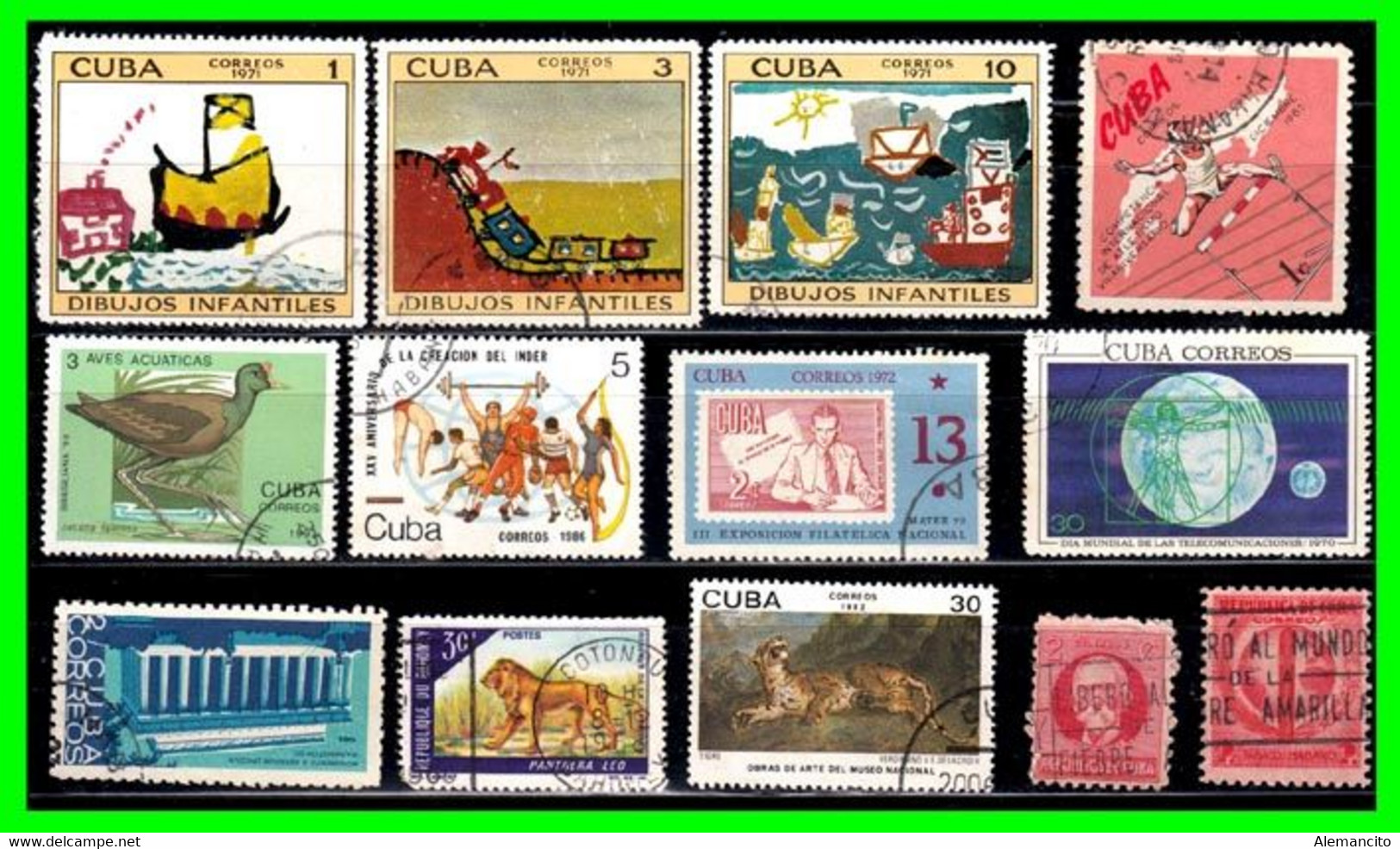 CUBA ( AMERICA DEL NORTE ) LOTE DE SELLOS  DIFERENTES AÑOS Y VALORES - Collections, Lots & Séries