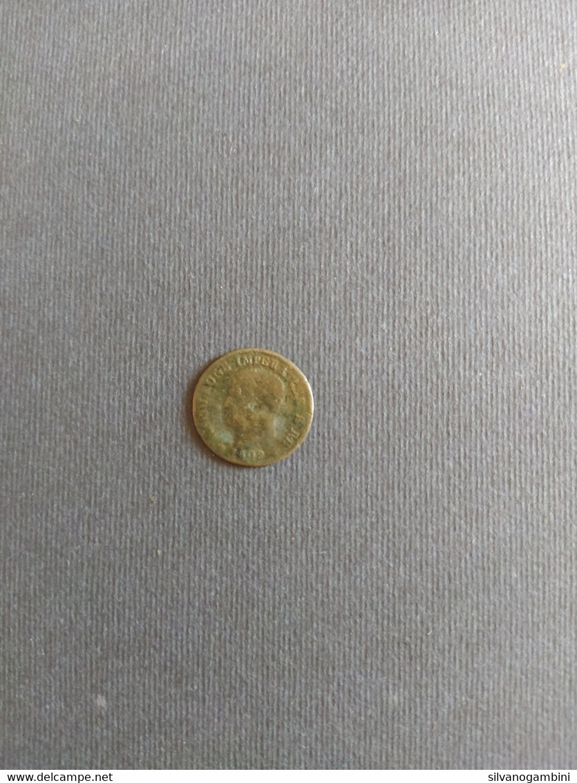 1 CENTESIMO DI LIRA NAPOLEONE 1809 - Lehnsgeld