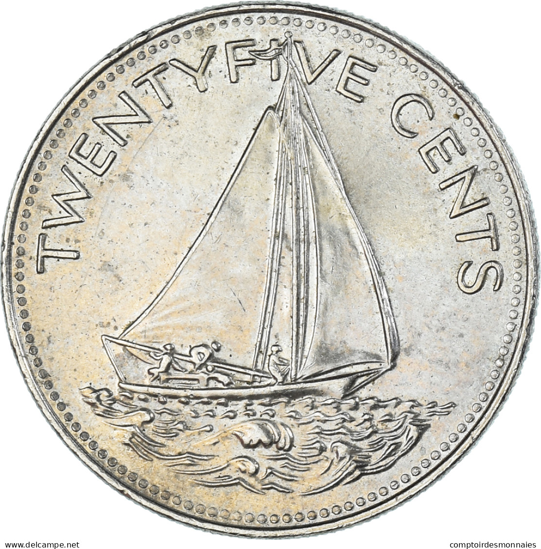 Monnaie, Bahamas, 25 Cents, 1997 - Bahama's