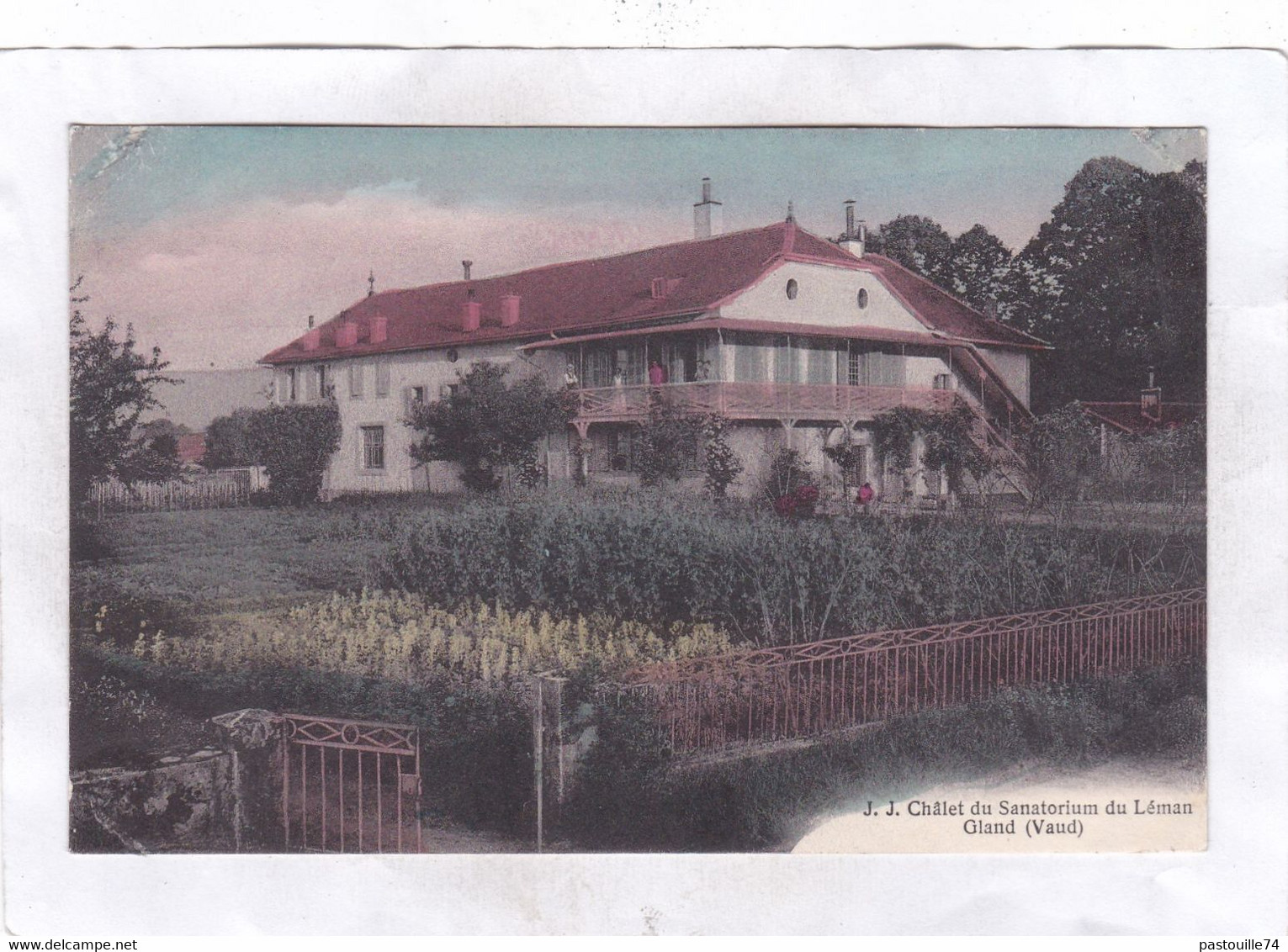 CPA :  14 X 9  -  Châlet Du Sanatorium Du Léman.  Gland - Gland