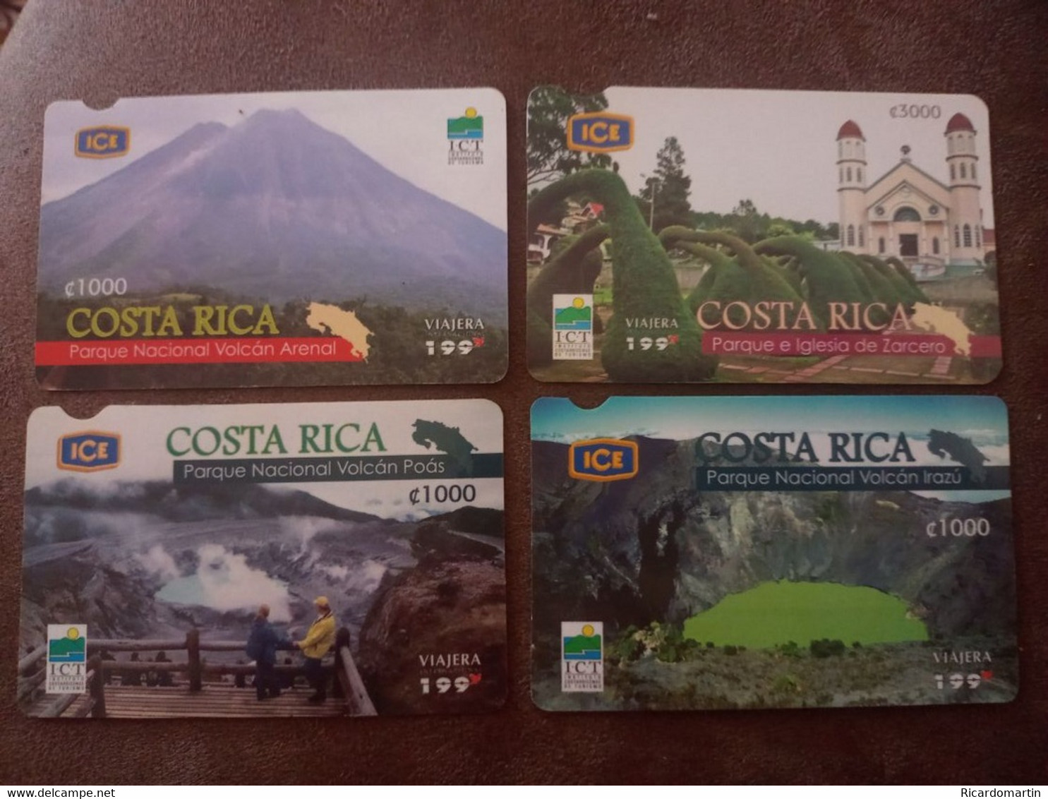 COSTA RICA, CENTRAL AMÉRICA: 4 DIFFERENT PHONECARDS - Costa Rica