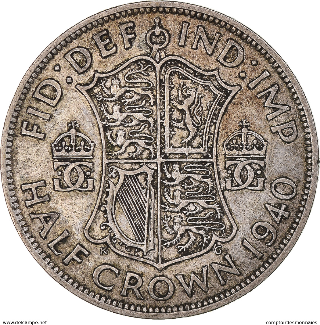 Monnaie, Grande-Bretagne, 1/2 Crown, 1940 - K. 1/2 Crown