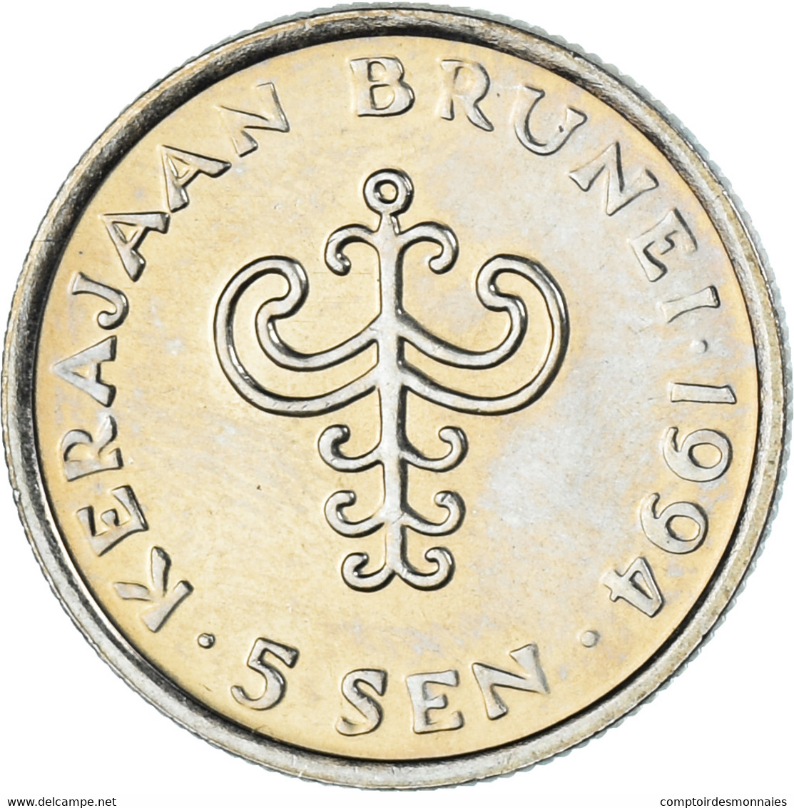 Monnaie, Empire De Brunei, 5 Sen, 1994 - Brunei