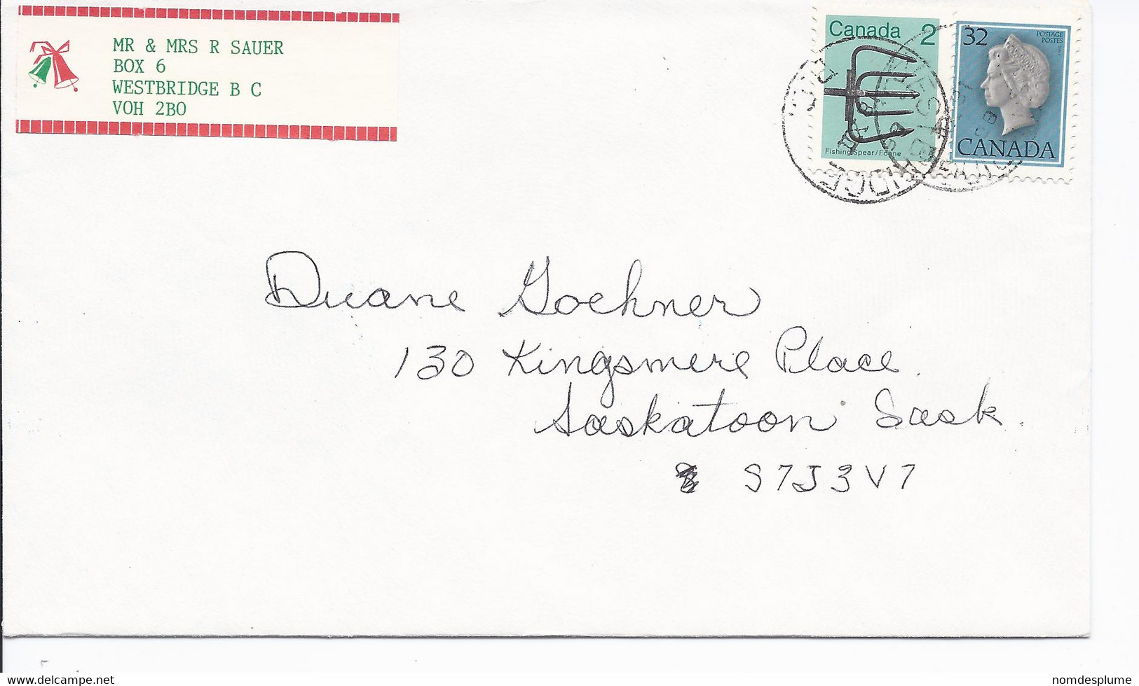 16474) Canada Cover Brief Lettre 1985 BC British Columbia Post Office Postmark Cancel - Briefe U. Dokumente